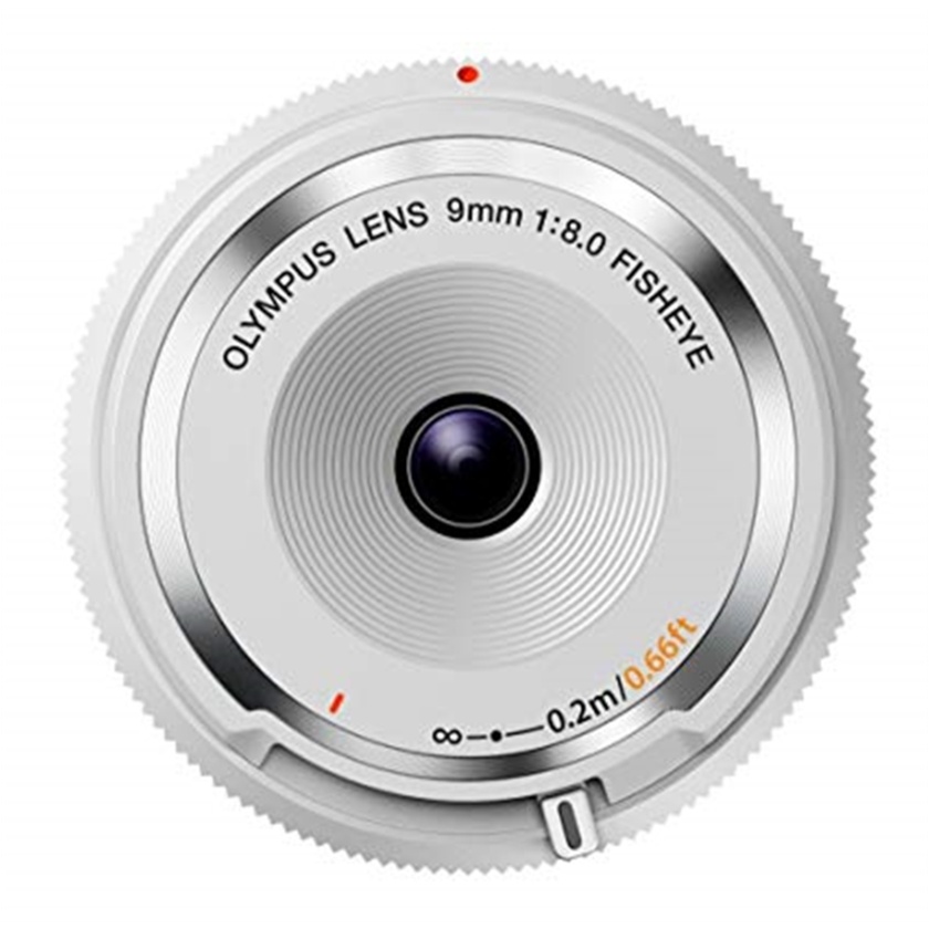 Olympus M.Zuiko Fisheye Body Cap 9mm f/8 Lens (White)