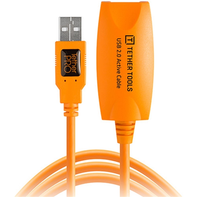Tether Tools TetherPro USB 2.0 Type-A to USB Female Active Extension Cable 5m (Orange)