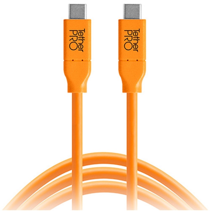 Tether Tools TetherPro USB Type-C Male to USB Type-C Male Cable 3m (Orange)
