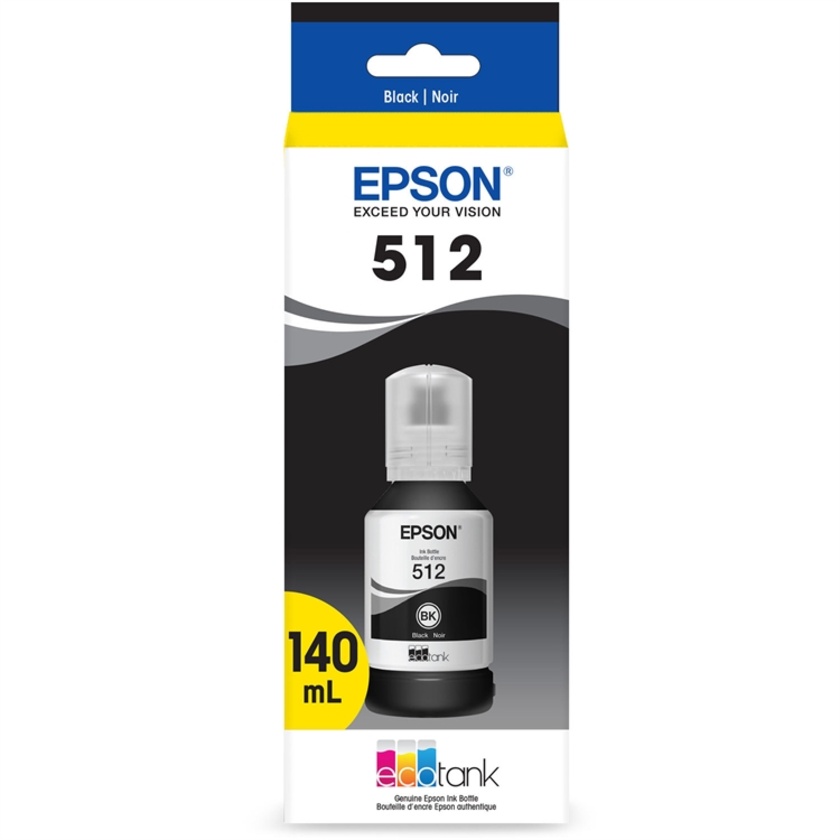 Epson T512 Black Ink Bottle 140 ml