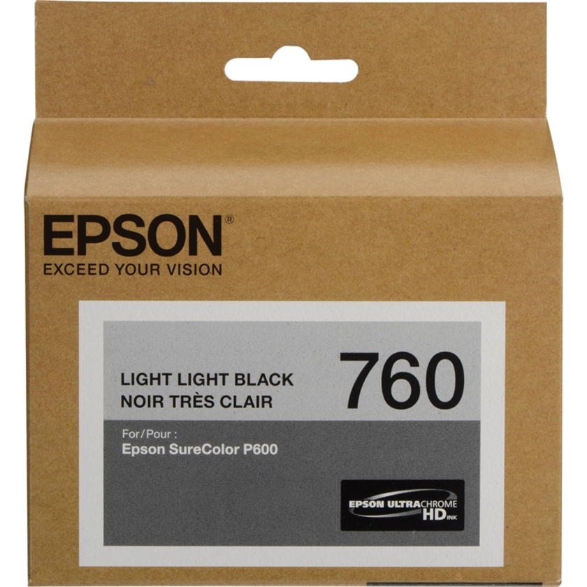 Epson T760 UltraChrome HD Light Light Black Ink Cartridge