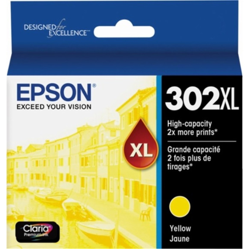 Epson 302XL High-Capacity Yellow Ink Cartridge