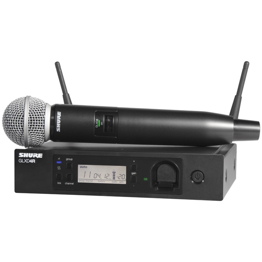 Shure GLXD24R Handheld Wireless System With SM58 Mic