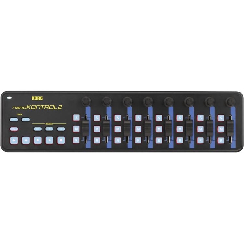 Korg nanoKONTROL 2 - Slim-Line USB MIDI Controller (Blue, Yellow)