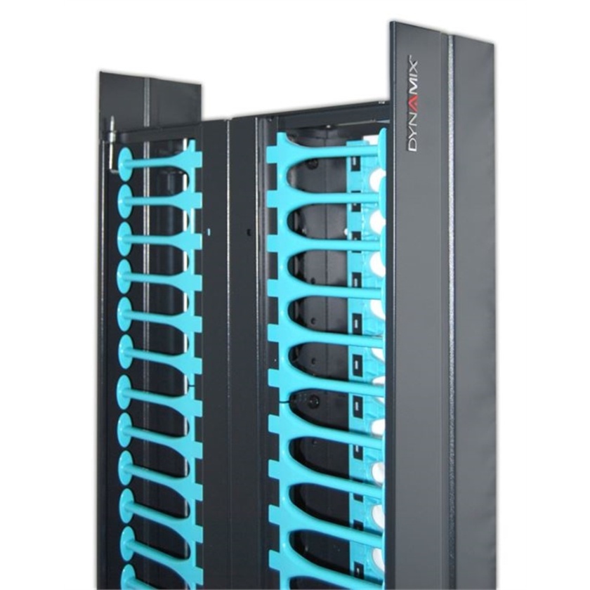 DYNAMIX Dual 300mm wide finger duct cable management Panels for RDF37U frame