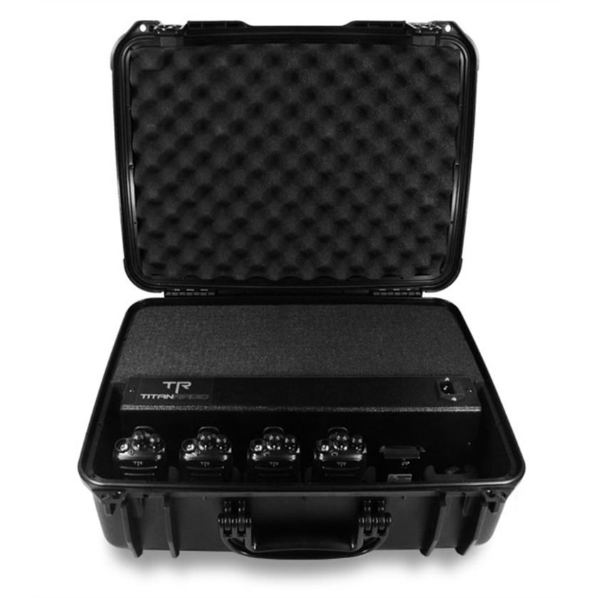 Titan Radio TR4X6PEL 6 Unit Rapid Rate Charger in Heavy Duty ABS Case