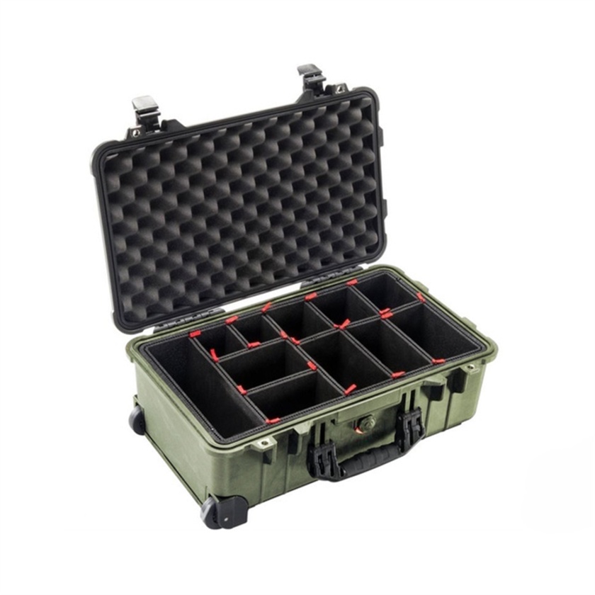 Pelican 1510TP Carry-On Case with TrekPak Divider System (Olive Drab Green)