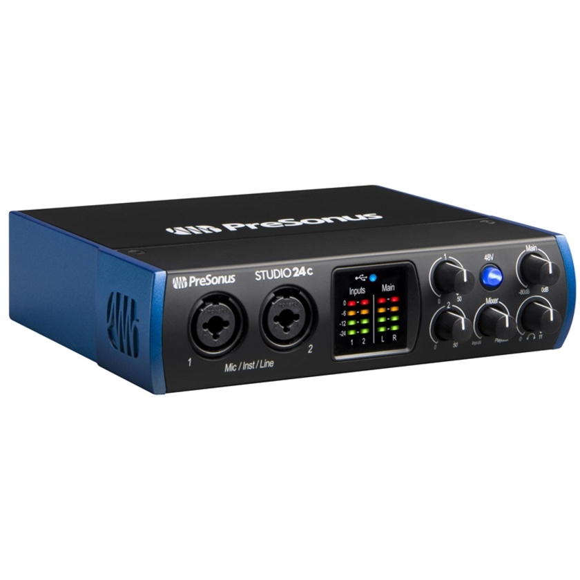 PreSonus Studio 24c 2x2 USB Type-C Audio/MIDI Interface