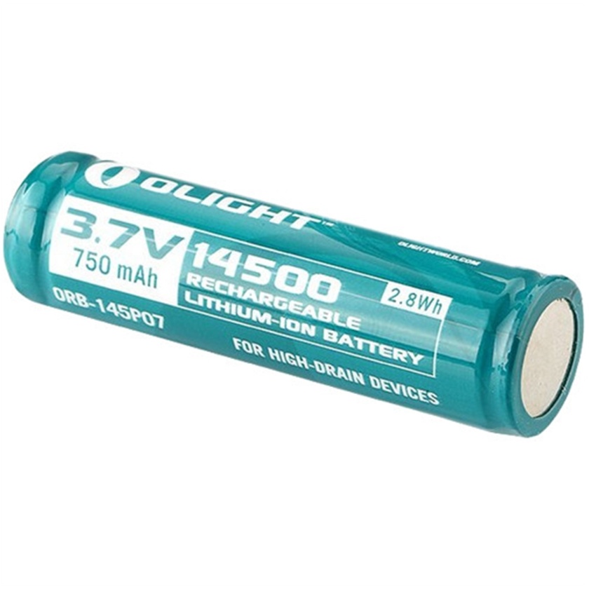 Olight 14500 Rechargeable Lithium-Ion Battery (3.7V, 750mAh)