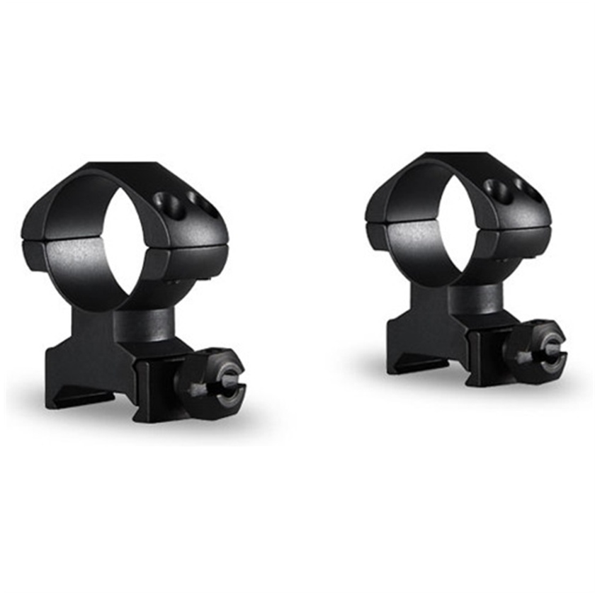 Hawke Sport Optics 2-Piece Precision Steel Weaver Ring Mounts (25.4mm, High, Matte Black)