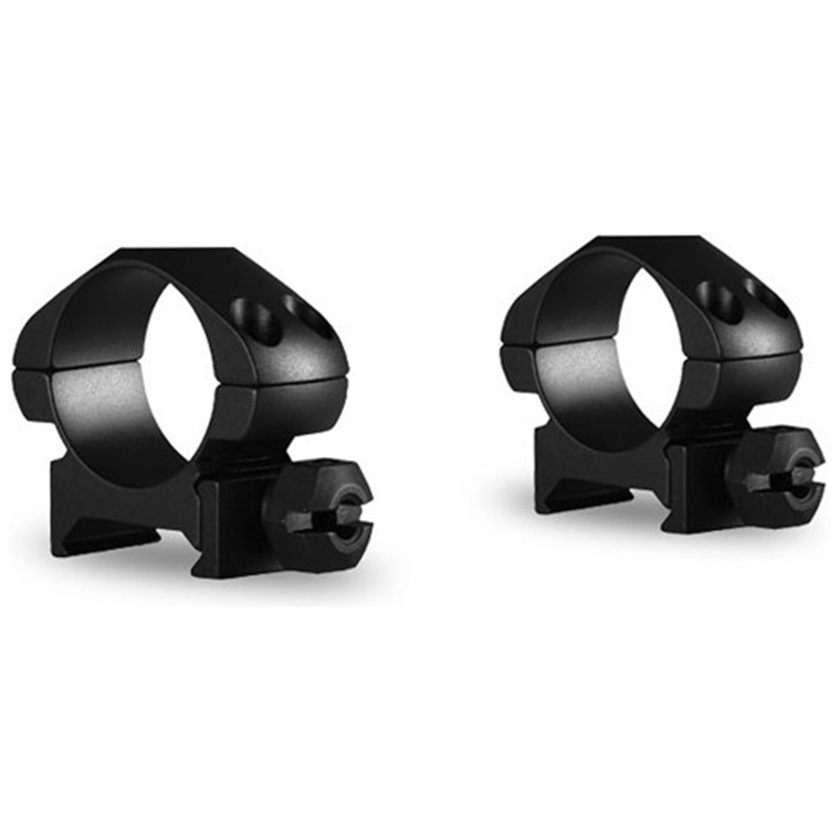 Hawke Sport Optics 2-Piece Precision Steel Weaver Ring Mounts (25.4mm, Low, Matte Black)
