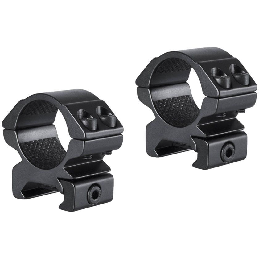 Hawke Sport Optics 2-Piece Match Mount for Weaver Rails (25.4mm, Low, Matte Black)