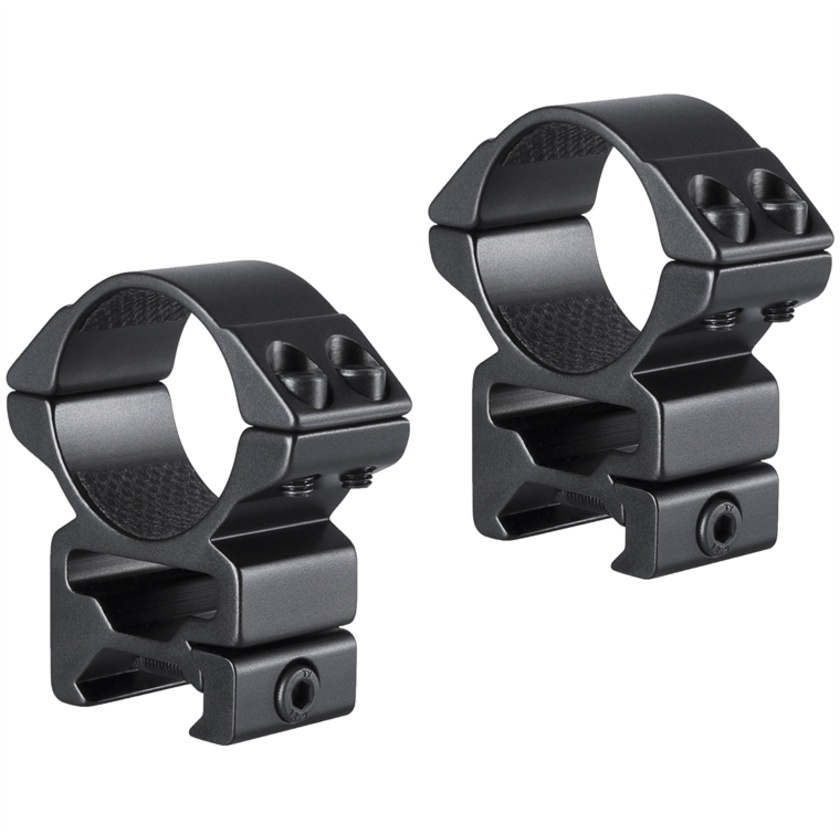 Hawke Sport Optics 2-Piece Match Mount for Weaver Rails (30mm, High, Matte Black)