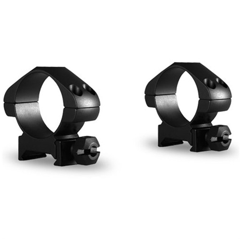 Hawke Sport Optics 2-Piece Precision Steel Weaver Ring Mounts (30mm, Medium, Matte Black)