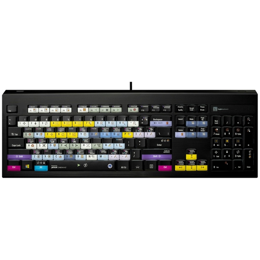 LogicKeyboard Cinema 4D PC Windows Backlit ASTRA Keyboard (American English)