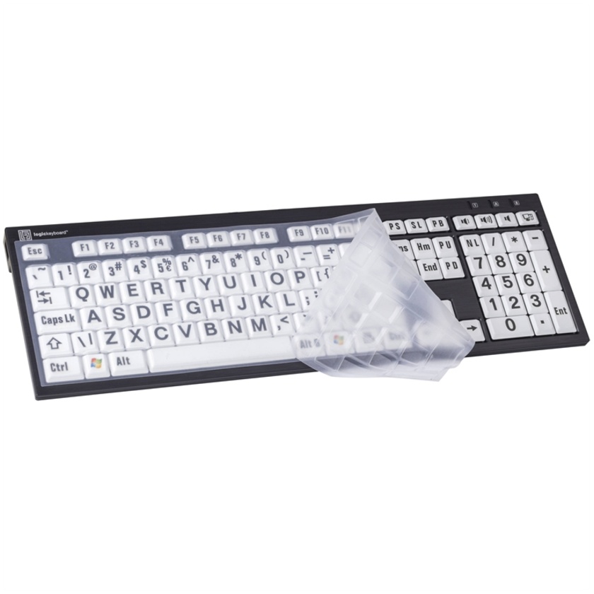 LogicKeyboard Clear Silicone Cover for PC Slim Line/Nero PC Slim Line Keyboard