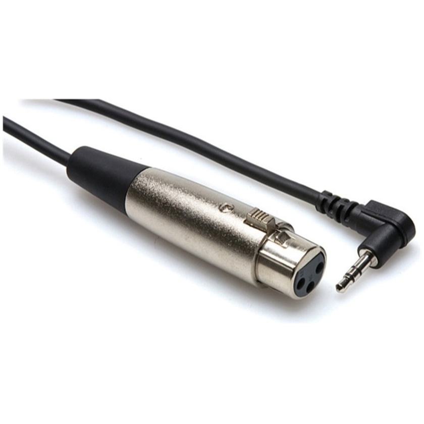 Hosa XVM-105F Stereo Mini Angled Male to 3-Pin XLR Female Cable - 5' - Open Box Special