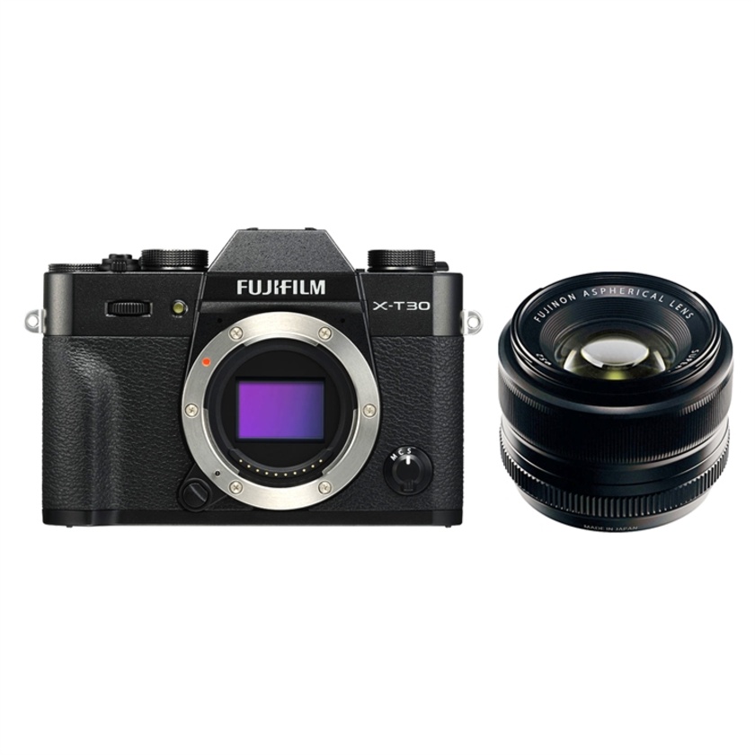 Fujifilm X-T30 Mirrorless Digital Camera with XF 35mm f/1.4 R Lens (Black)