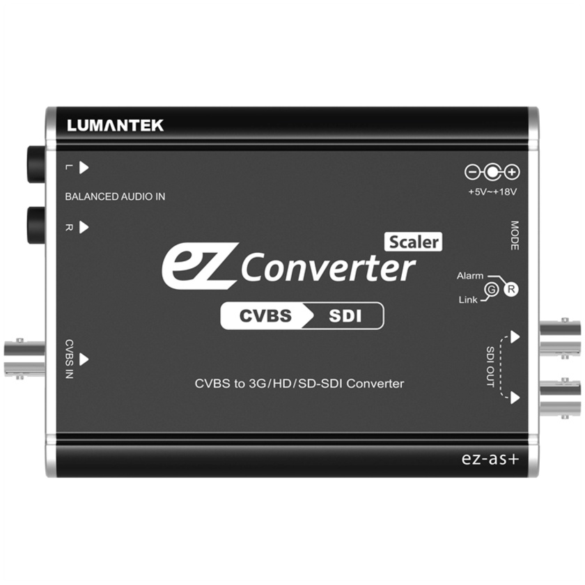 Lumantek CVBS to 3G/HD/SD-SDI Converter with Scaler