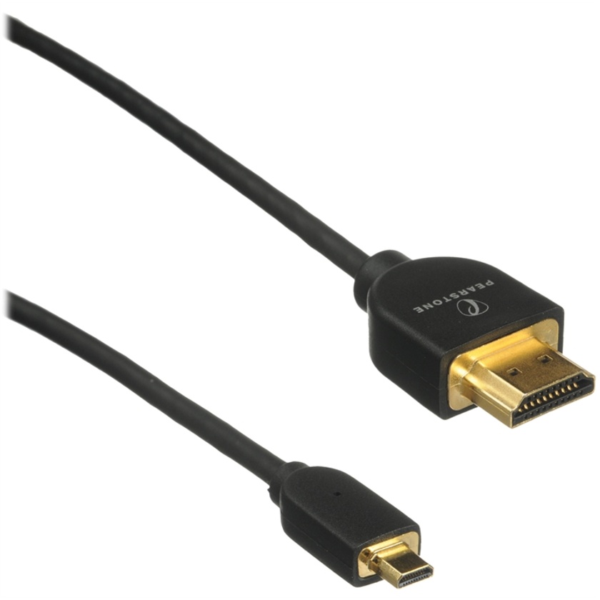 Pearstone HDD-1015 High-Speed HDMI to Micro-HDMI Cable with Ethernet (1.5'/0.45m)