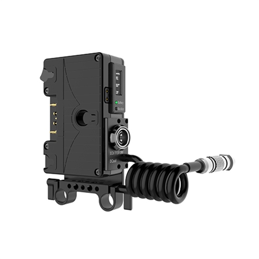 Core SWX Helix Rail Mount Power Management Control with Gold Mount Front for ARRI