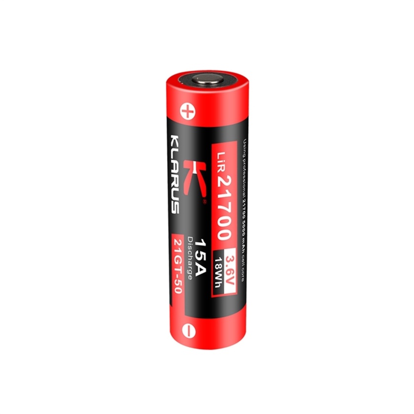 Klarus 21700 Rechargeable Li-ion Battery (5000mAh, 3.6V)