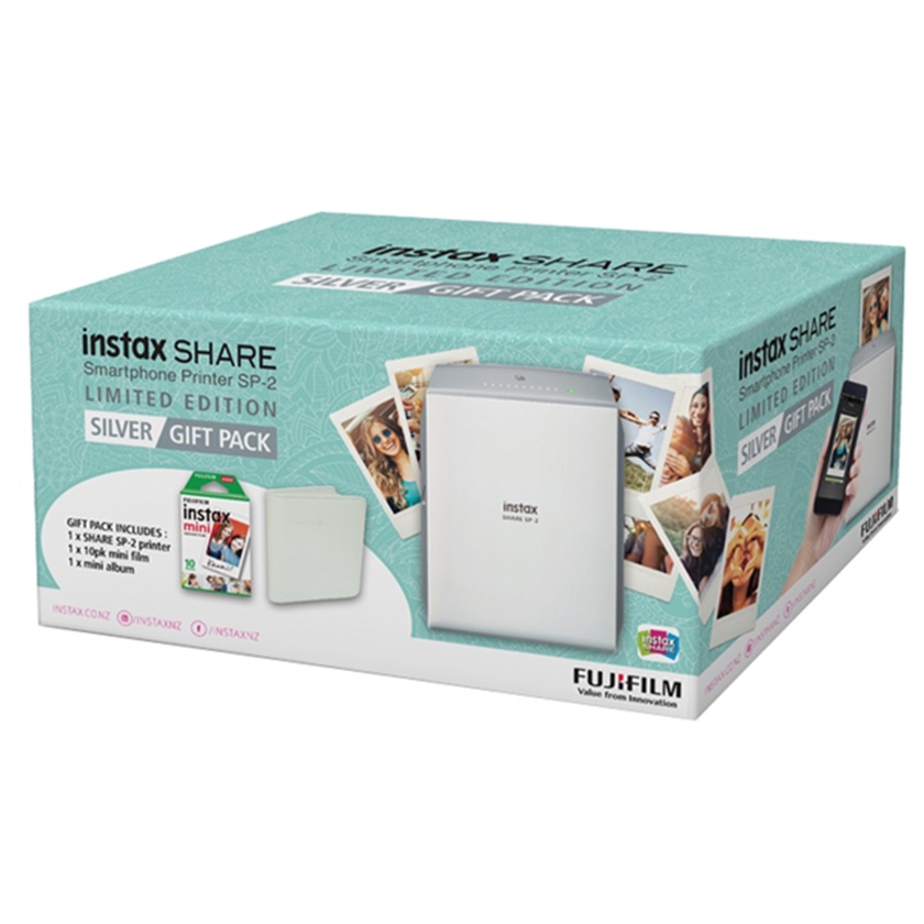Fujifilm instax SHARE Smartphone Printer SP-2 Gift Pack (Silver)