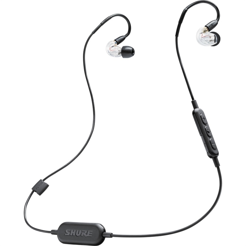 Shure SE215 Sound-Isolating Earphones with RMCE-BT1 Bluetooth Cable (Clear)