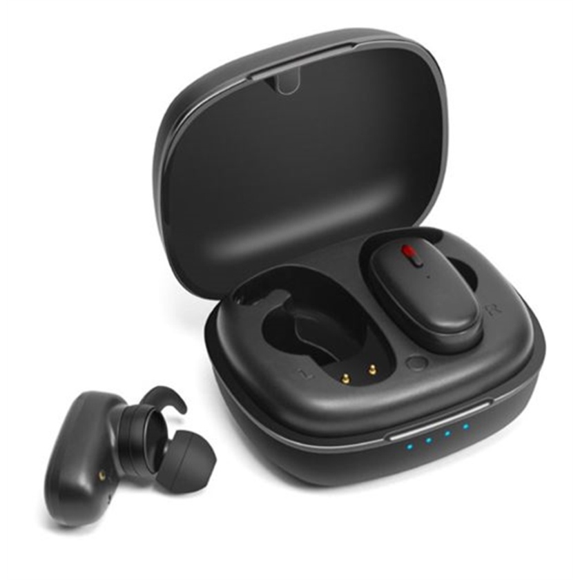 Promate Wireless Earbuds with Portable Charging Case (Black)