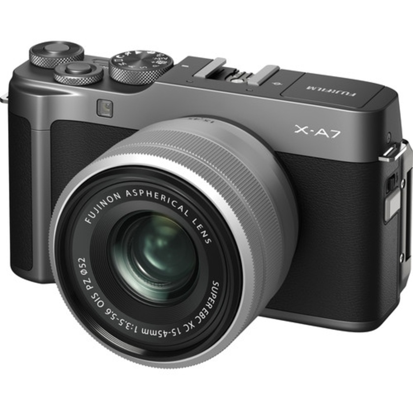 Fujifilm X-A7 Mirrorless Digital Camera with 15-45mm Lens (Dark Silver)