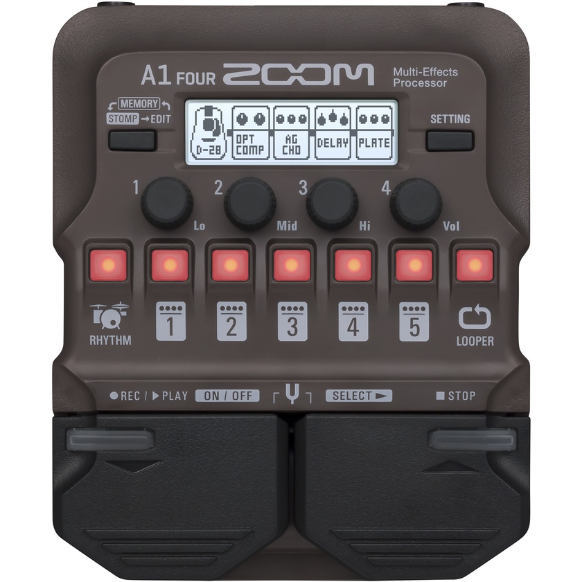 Zoom A1 FOUR Acoustic Instruments Effects Pedal