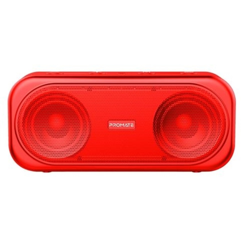 Promate Otic 10W Bluetooth Speaker with AUX, USB and MicroSD Playback (Red)