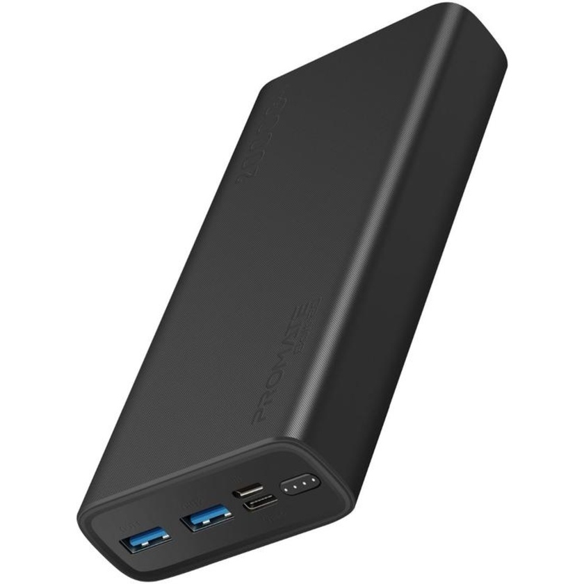 Promate Bolt-20 Smart Charging Power Bank with Dual USB Output (Black)