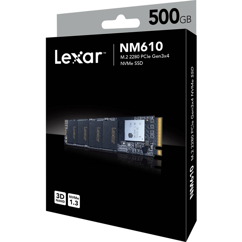 Lexar NM610 500GB Rbna Internal SSD PCIe (Retail Box)