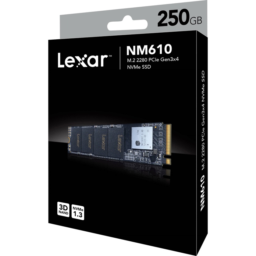 Lexar NM610 250GB Rbna Internal SSD PCIe - Retail Box