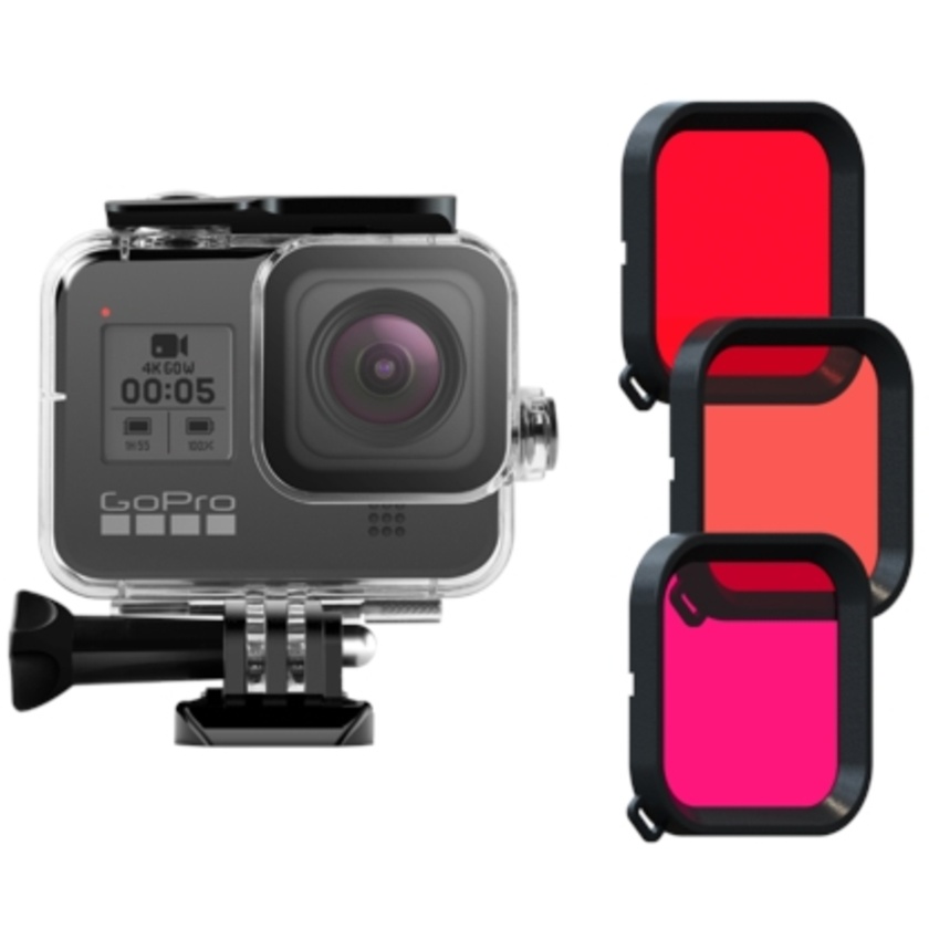 GoPole Dive/Impact Housing and Filter Kit for GoPro Hero 8