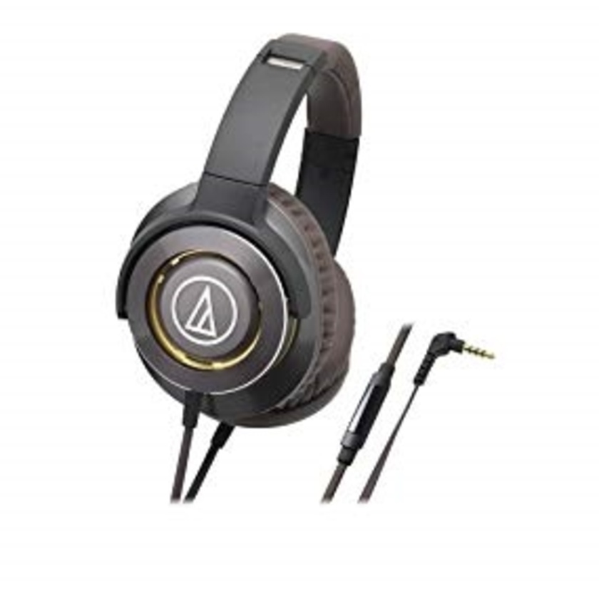 Audio-Technica ATH-WS770iS Solid Bass Over-Ear Headphones (Gun Metal)