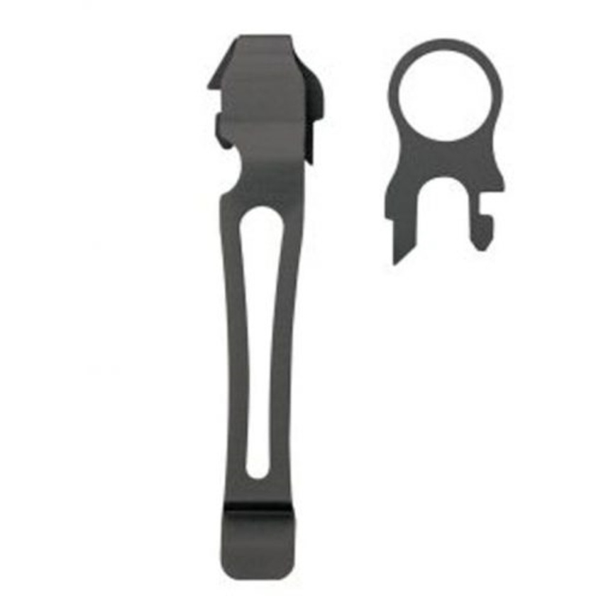 Lanyard Ring & Pocket Clip Set (Black)