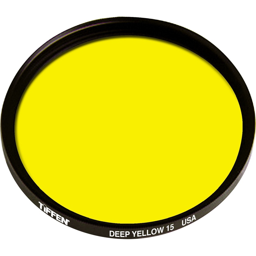 Tiffen 58mm Deep Yellow 15 Glass Filter for Black & White Film