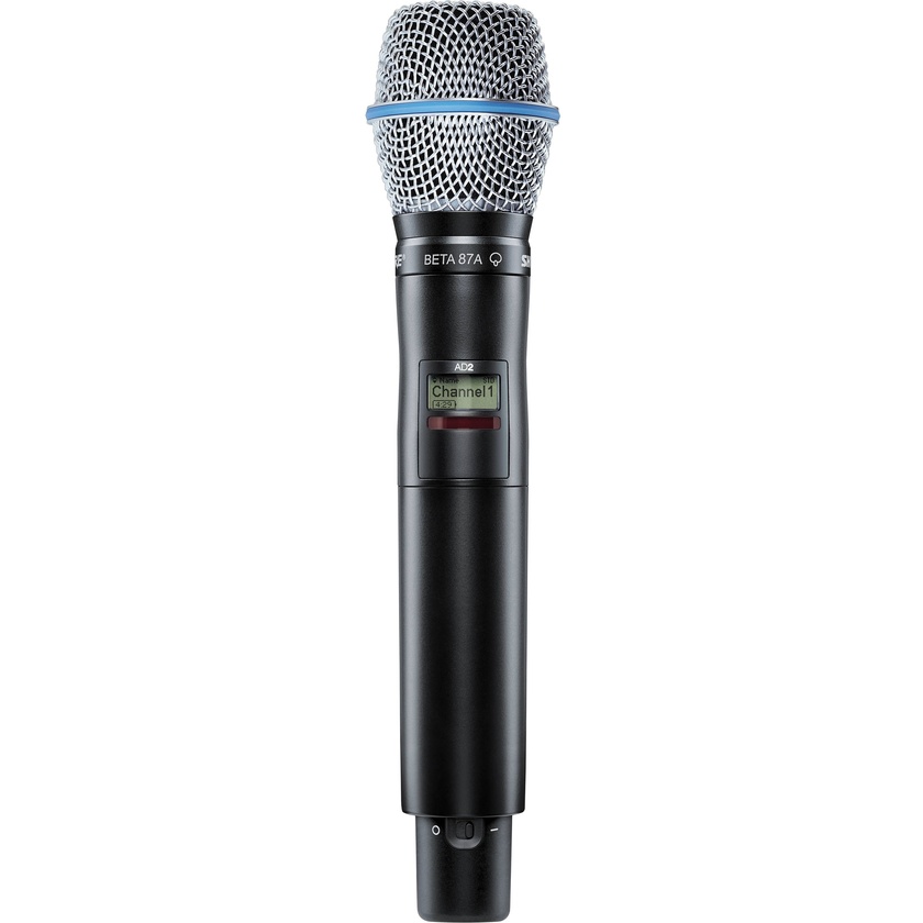 Shure AD2/B87A Digital Handheld Wireless Microphone Transmitter with Beta 87A Capsule