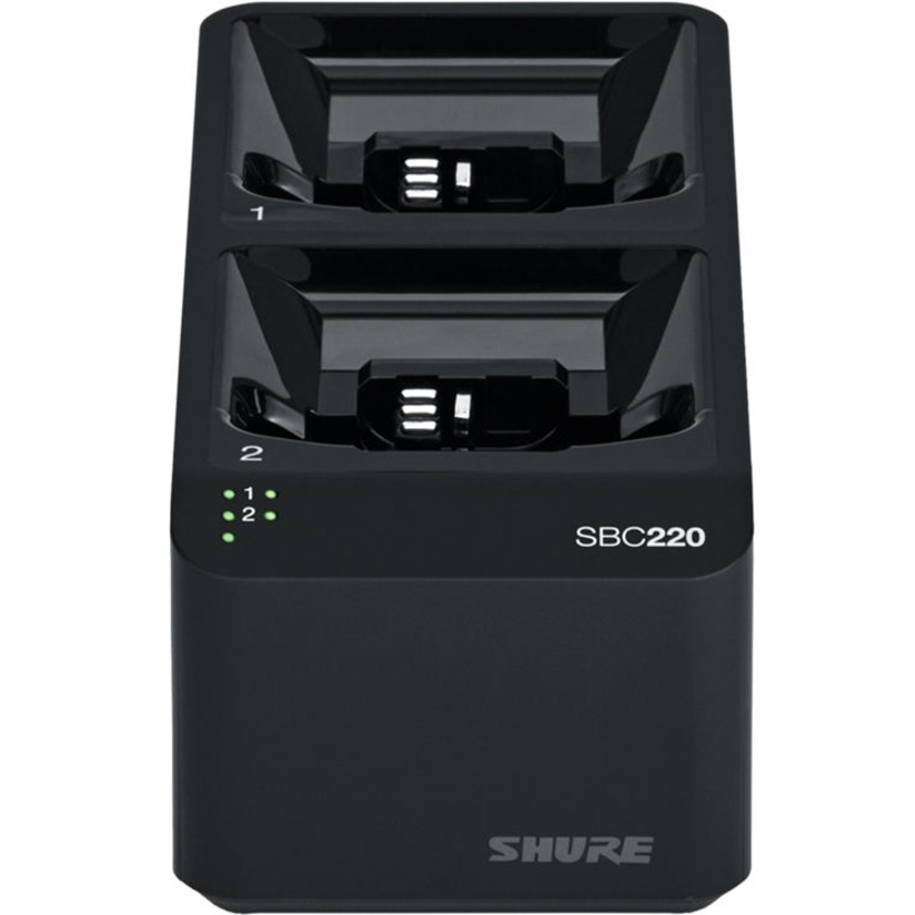 Shure SBC220 Networked 2-Bay Battery Charger