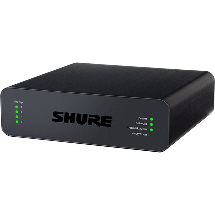 Shure Microflex Advance 4-Channel Dante Mic/Line Audio Network Interface Unit (XLR Inputs)