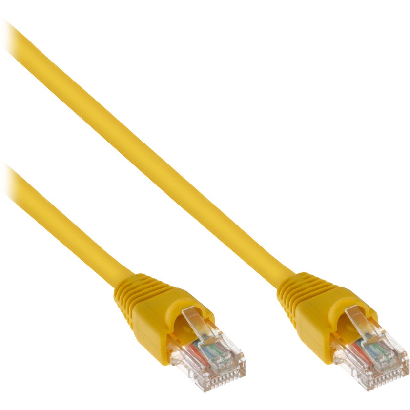 Pearstone Cat 5e Snagless Patch Cable (10', Yellow)