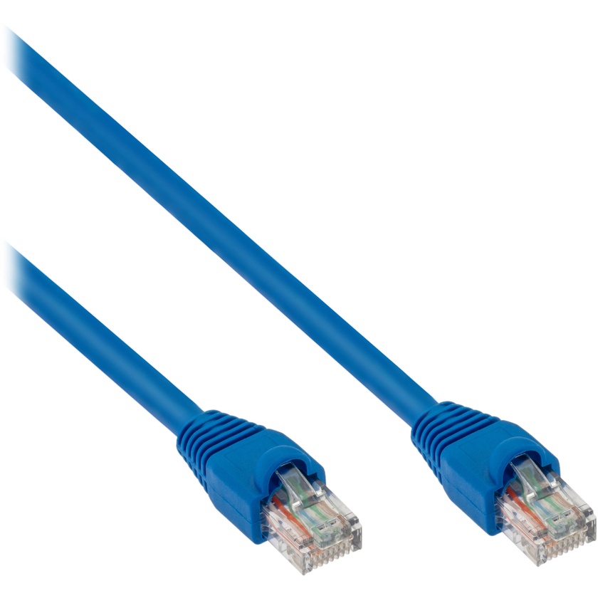 Pearstone Cat 6a Snagless Patch Cable (100', Blue)