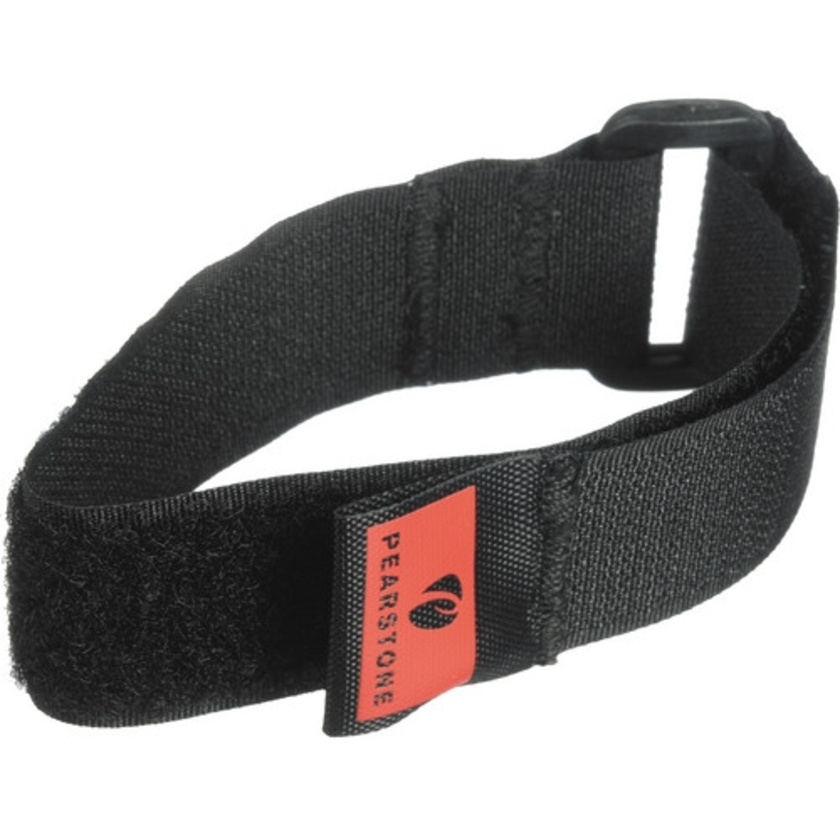 Pearstone 1 x 18" Touch Fastener Cinch Strap (Black, 2-Pack)