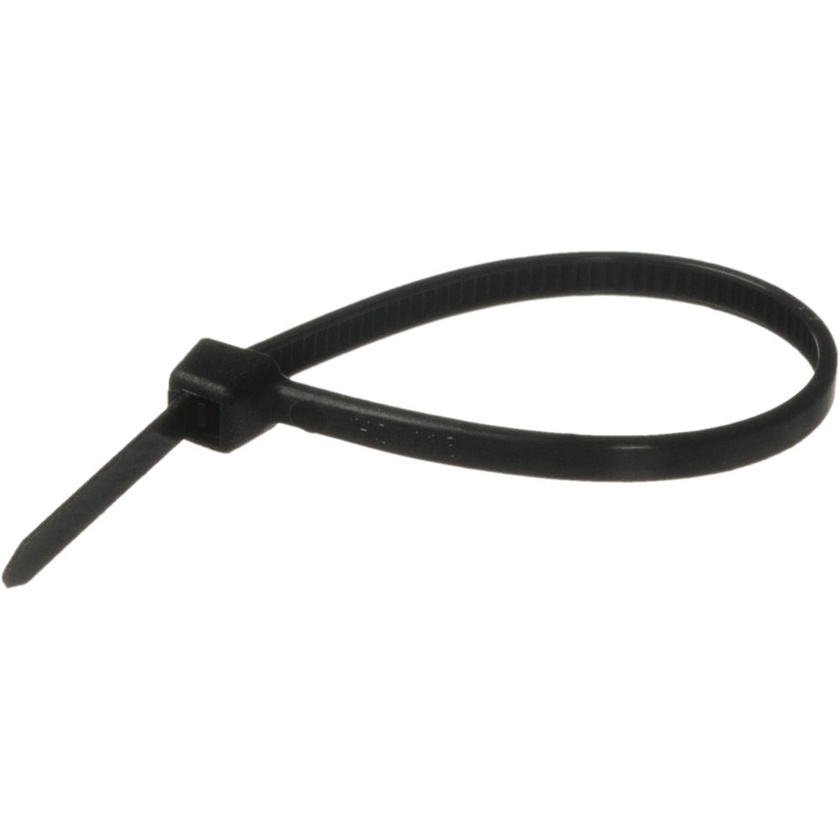 Pearstone 4" Plastic Cable Ties - Black (100-Pack)