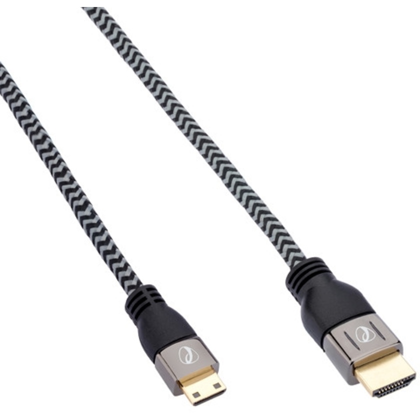 Pearstone Active Braided High Speed Mini HDMI to HDMI Cable with Ethernet - 15' (4.6 m)