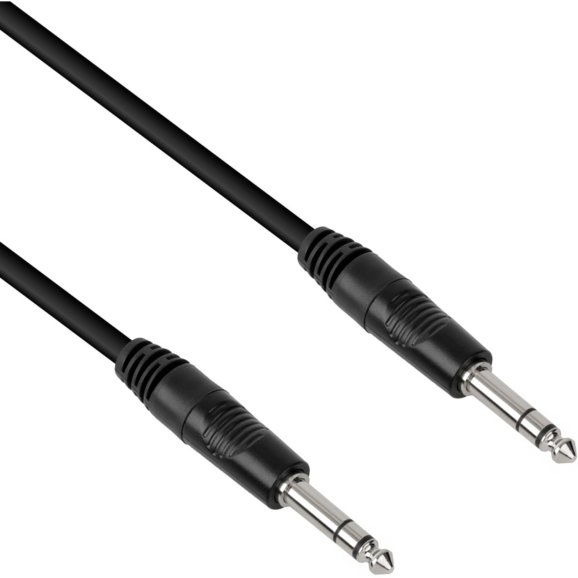 Pearstone PM-TRS 1/4" TRS Male to 1/4" TRS Male Interconnect Cable (25')