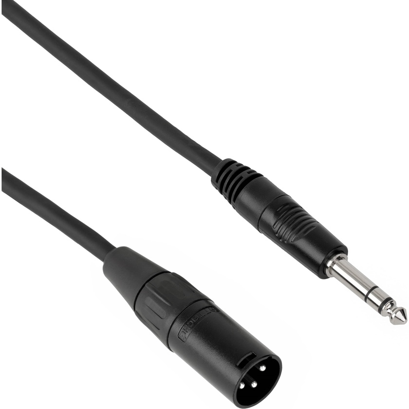 Pearstone PM Series 1/4" TRS M to XLR M Professional Interconnect Cable - 50' (15.2 m)