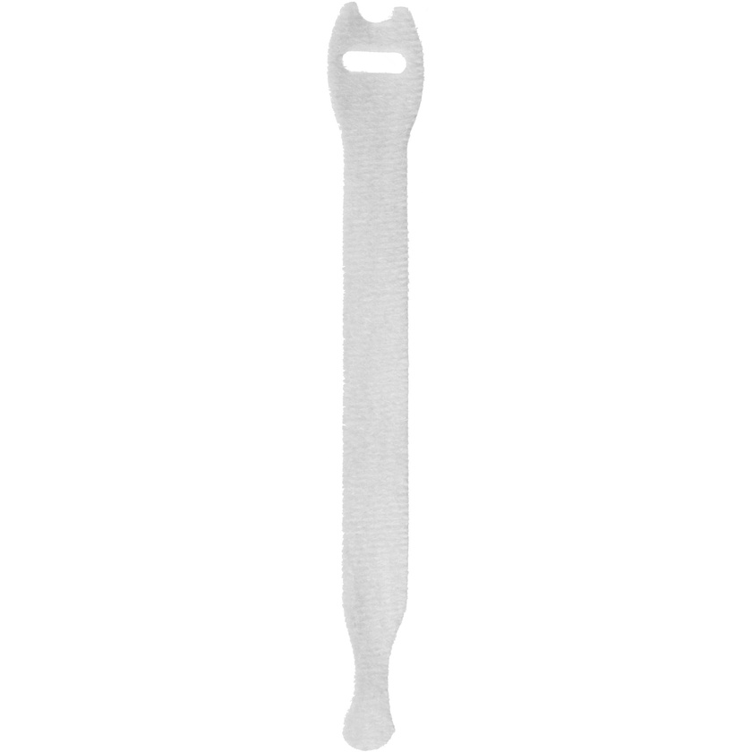 Pearstone 0.5 x 8" Touch Fastener Straps (White, 10-Pack)